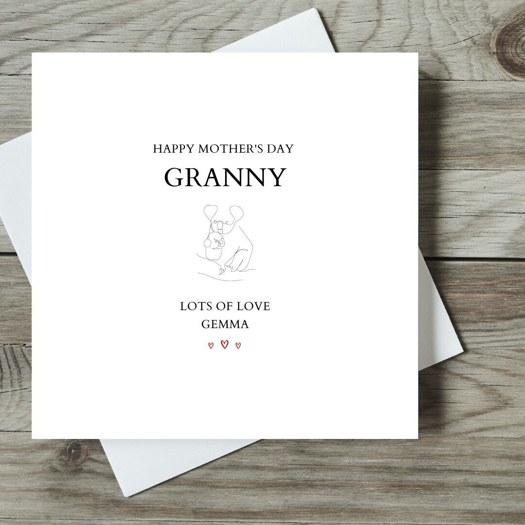 Personalised Happy Mother’s Day Granny Card