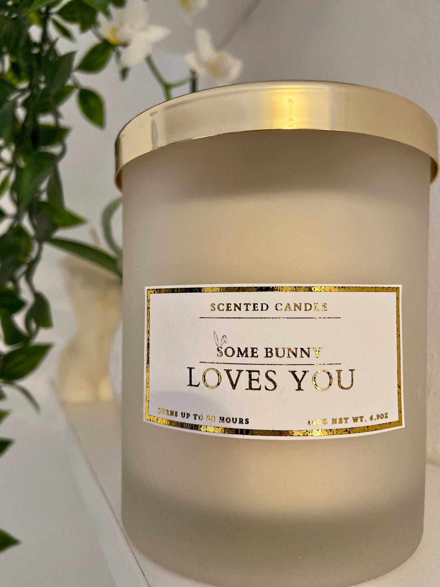 Some Bunny Loves You Candle