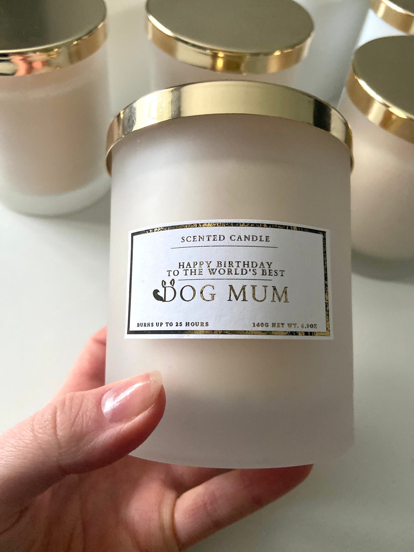Happy Birthday To The World’s Best Dog Mum Candle