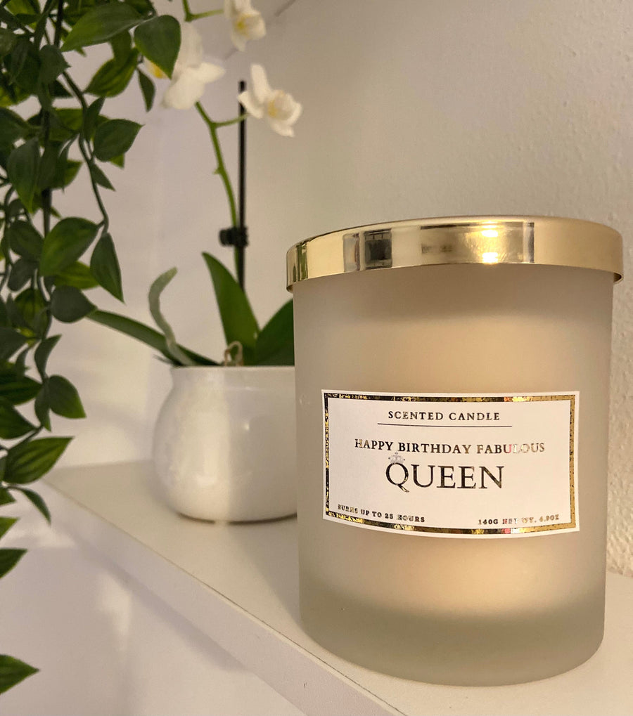 Happy Birthday Fabulous Queen Candle