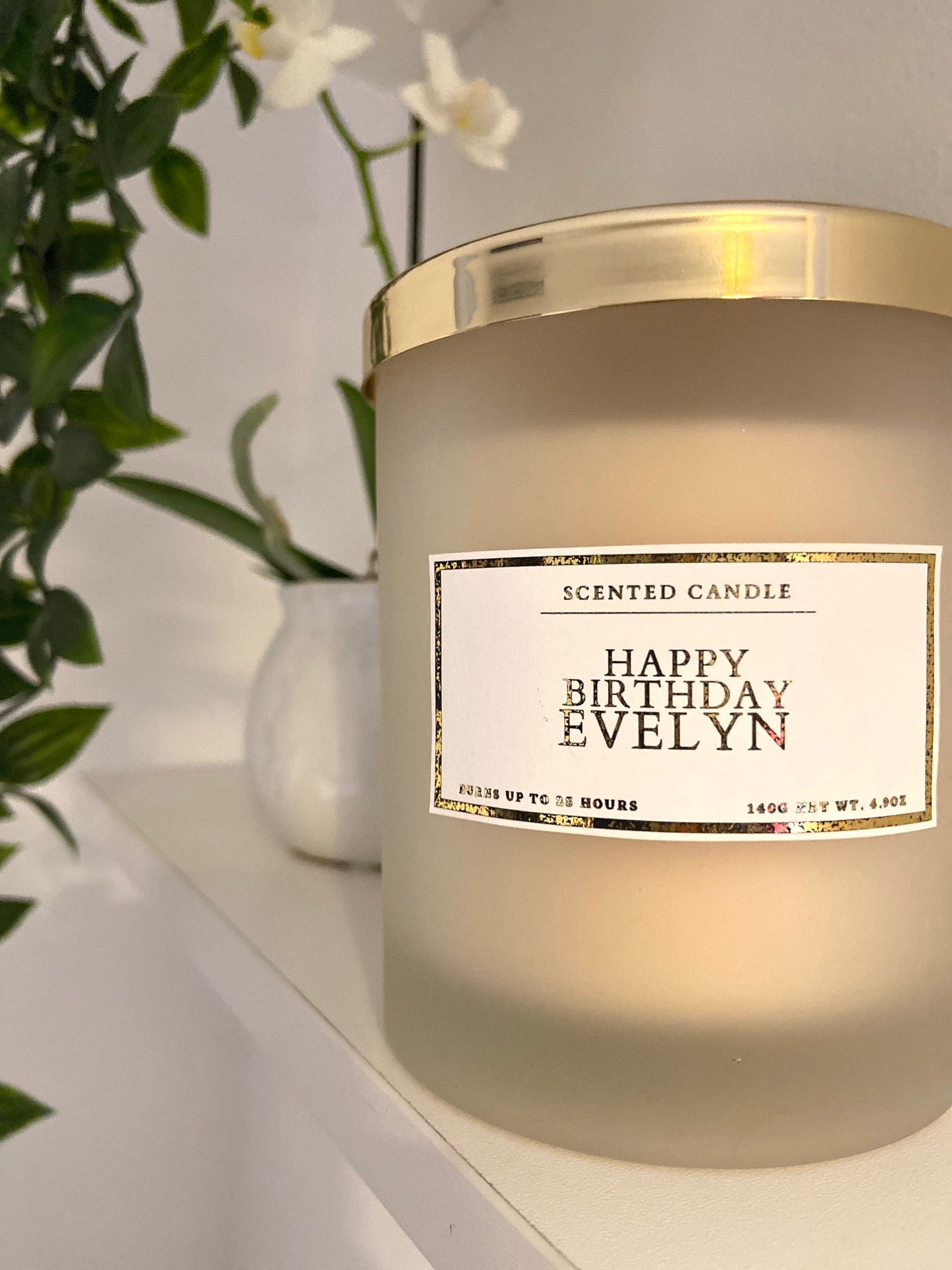 Personalised Happy Birthday Candle