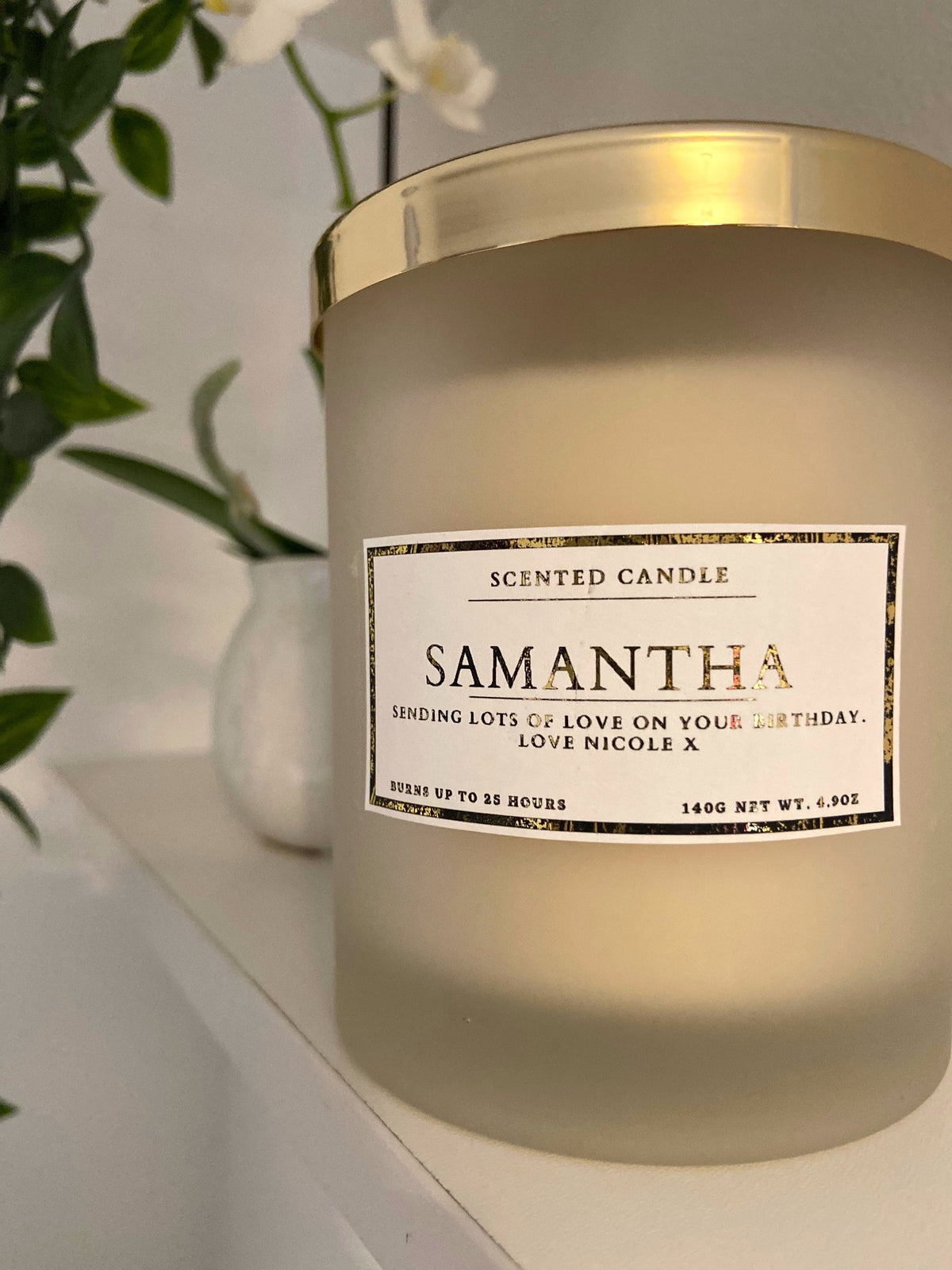Personalised Keepsake Candle