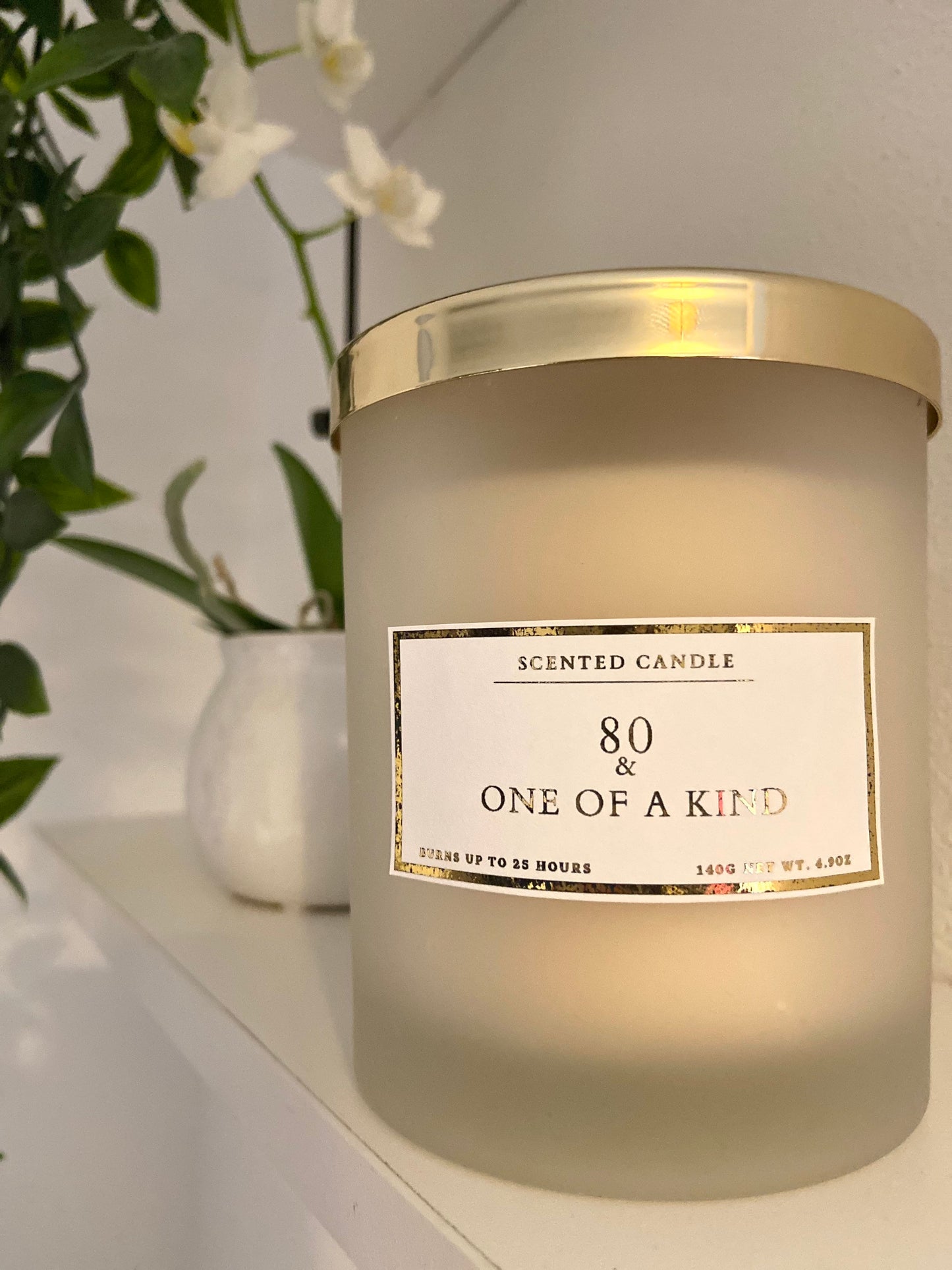 80 & One Of A Kind Birthday Candle