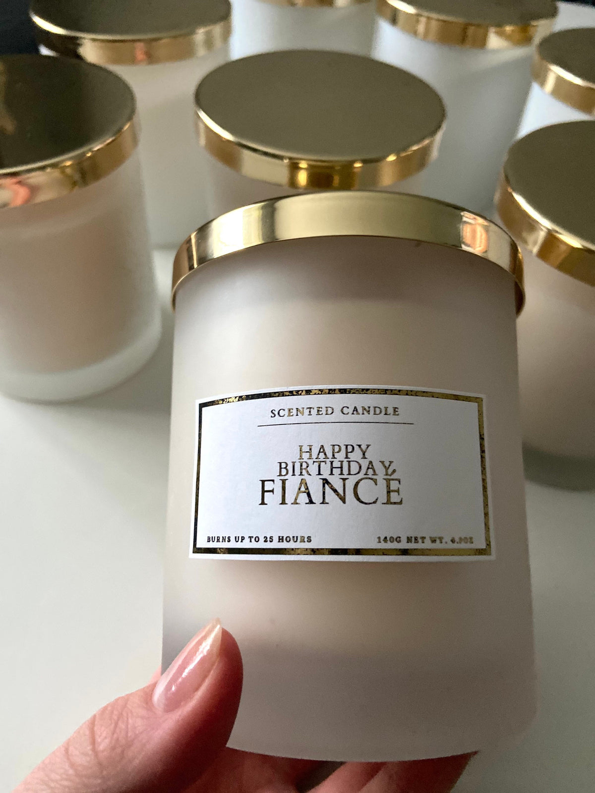 Happy Birthday Fiancé Candle