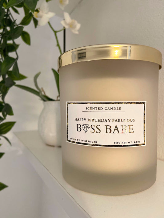 Happy Birthday Fabulous Boss Babe Candle