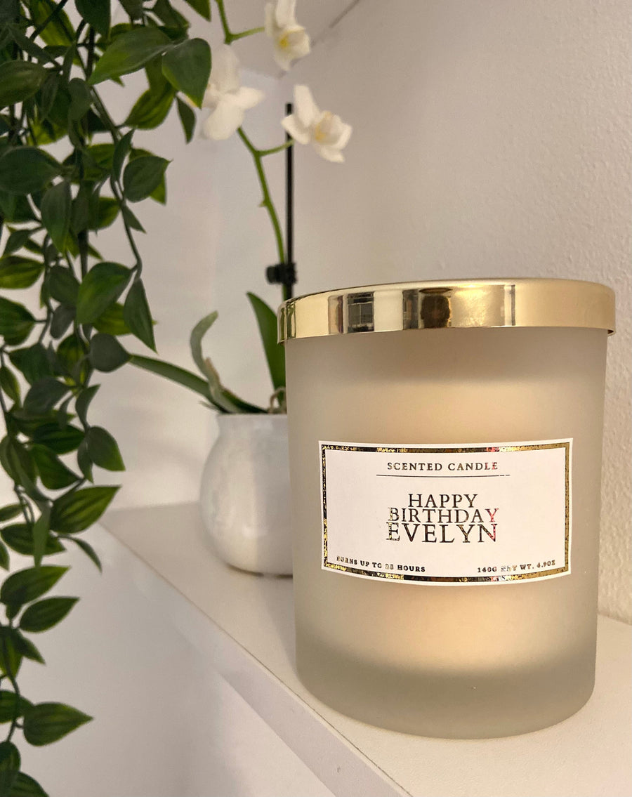 Personalised Happy Birthday Candle