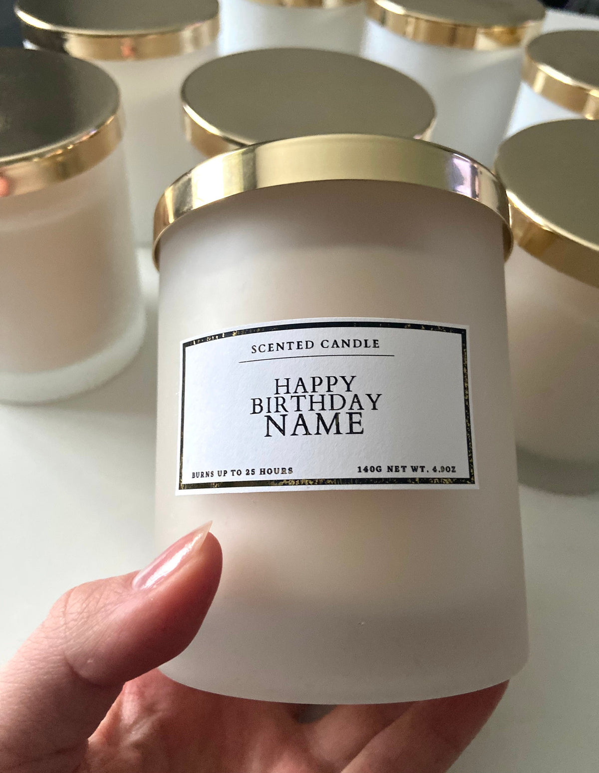 Personalised Happy Birthday Candle