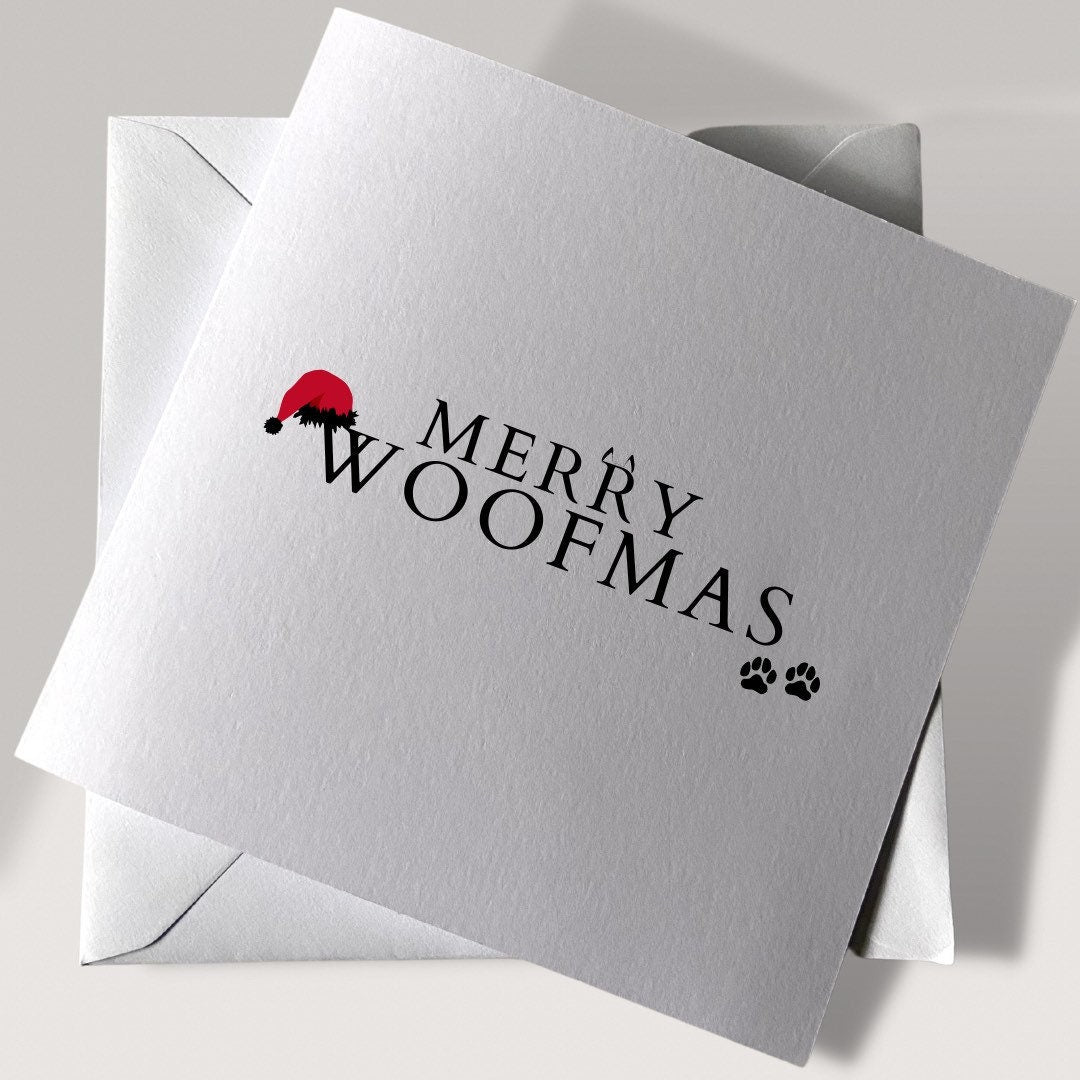 Merry Woofmas Card | Christmas Cards | Dog Mum Gifts | Christmas Gifts | Merry Christmas | Personalised Christmas Cards